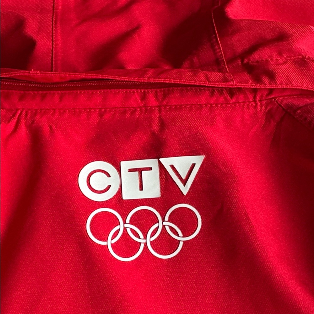 Vancouver 2010 Olympics Sunice CTV red/grey removable hood jacket EUC - Picture 12 of 15